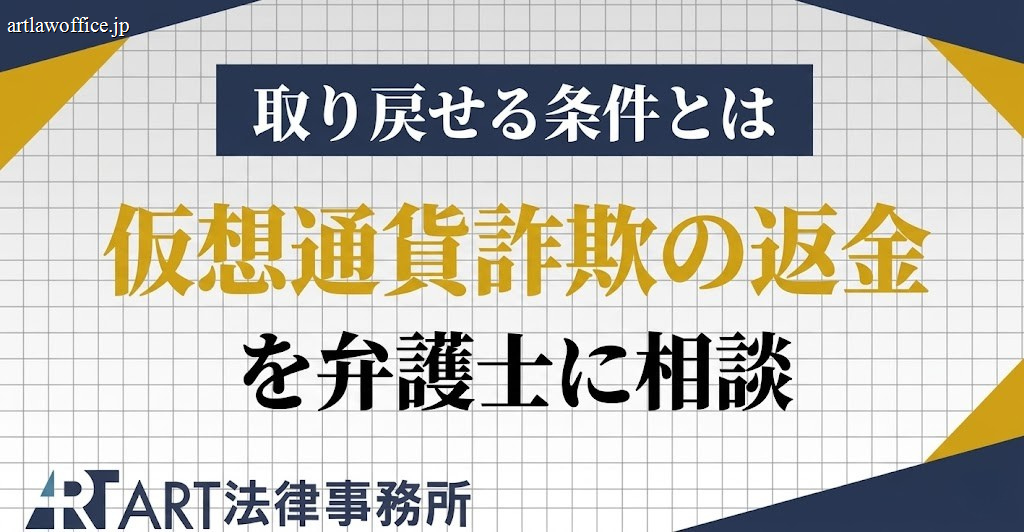 仮想通貨詐欺の返金を弁護士に相談｜取り戻せる条件とは