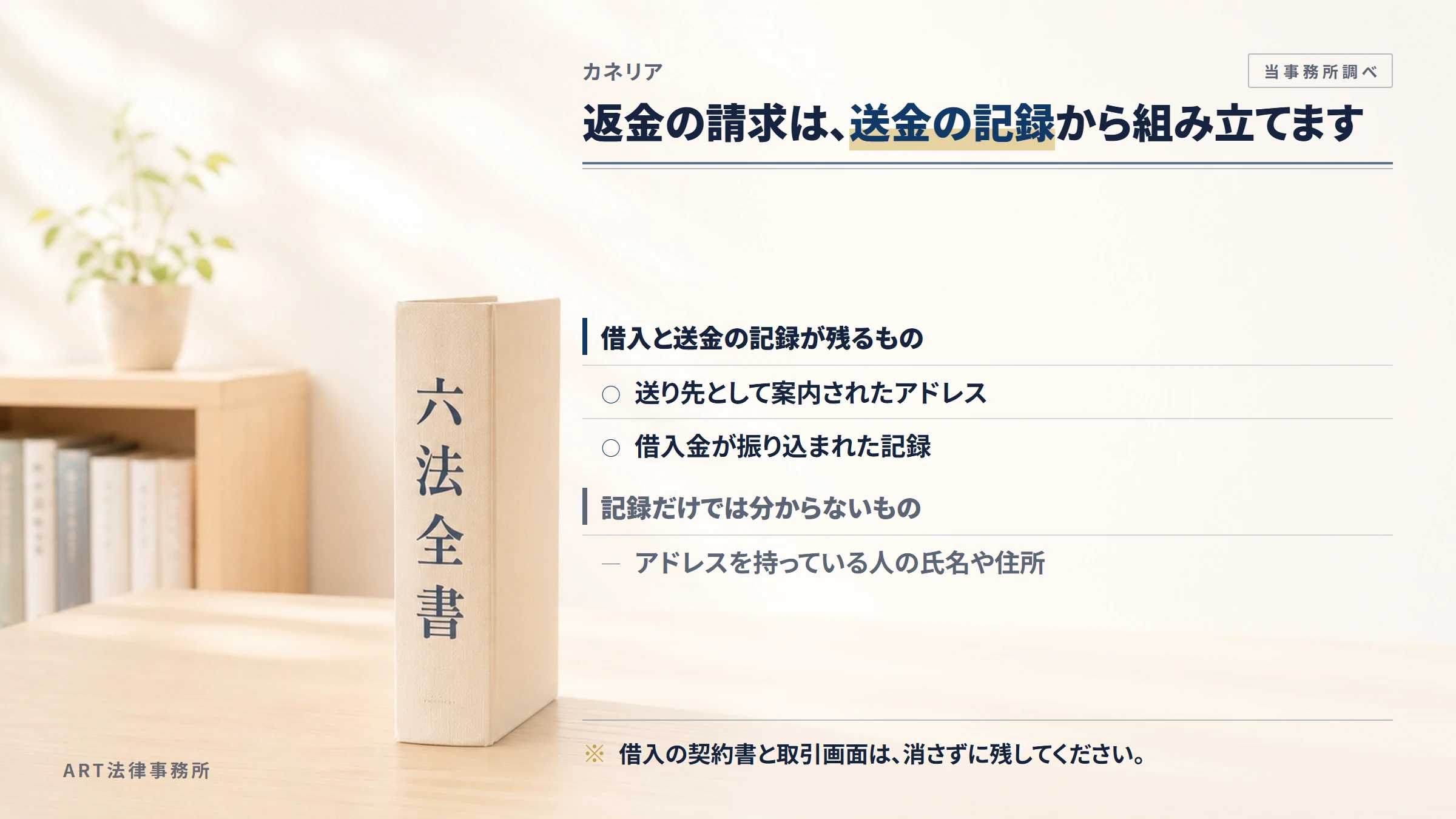 カネリア(LINEのオープンチャット)への返金請求で手がかりになるもの