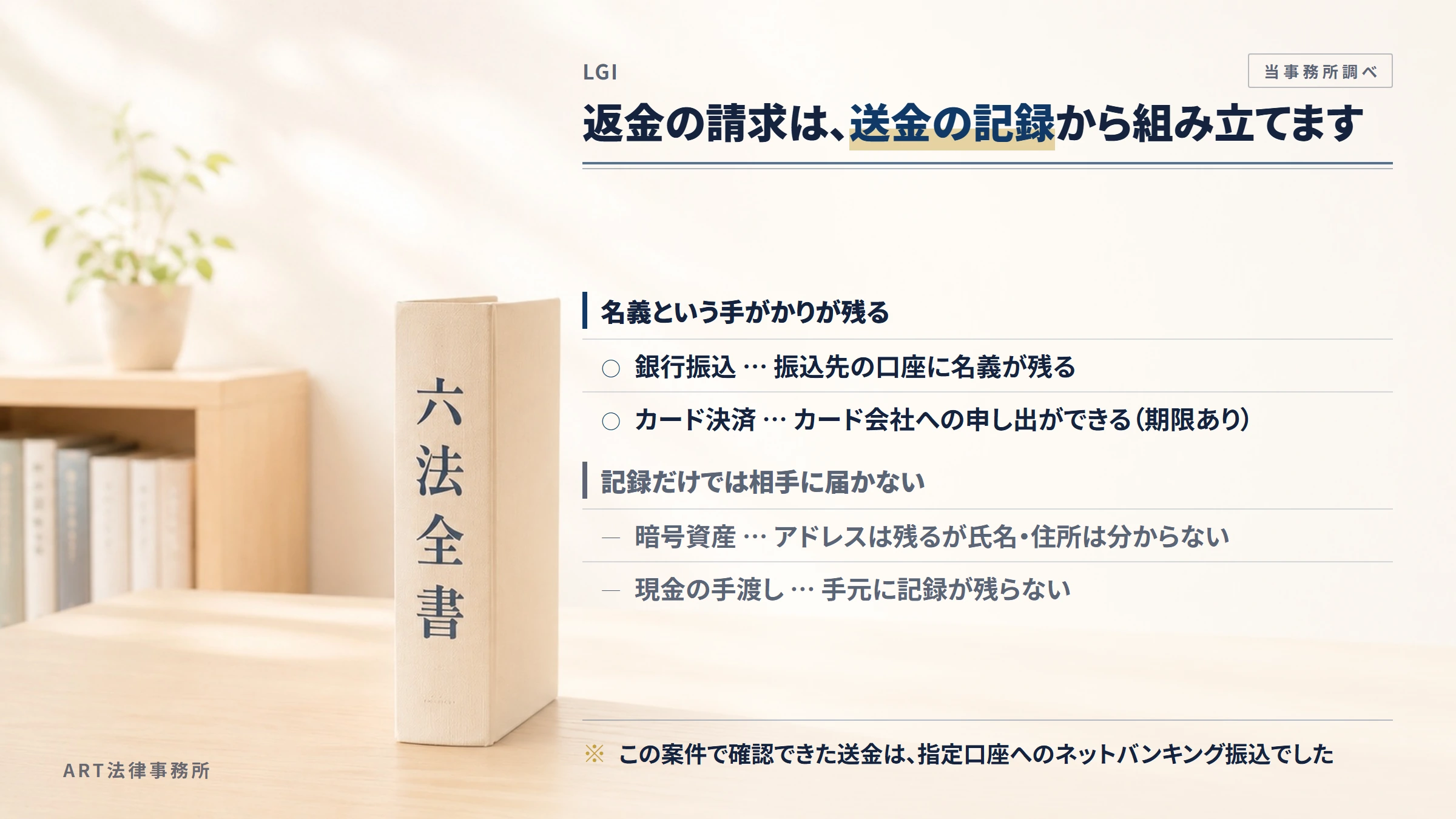 LGIへの返金請求で手がかりになるもの