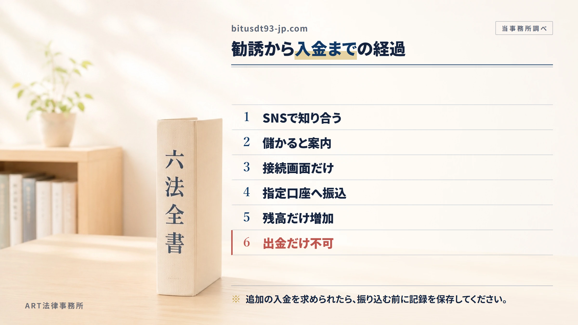 bitusdt93-jp.comの勧誘から入金までの流れ
