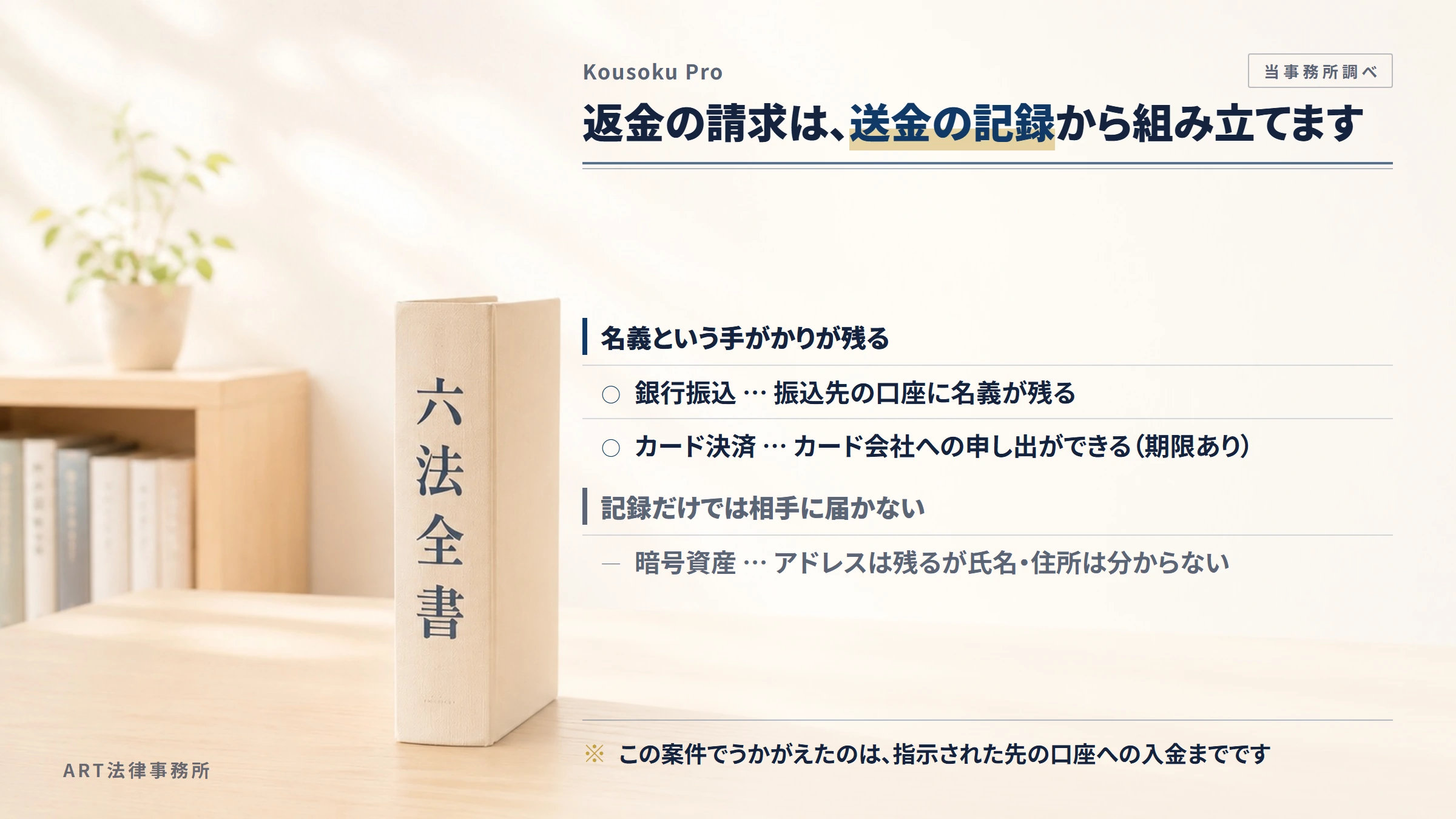 Kousoku Proへの返金請求で手がかりになるもの