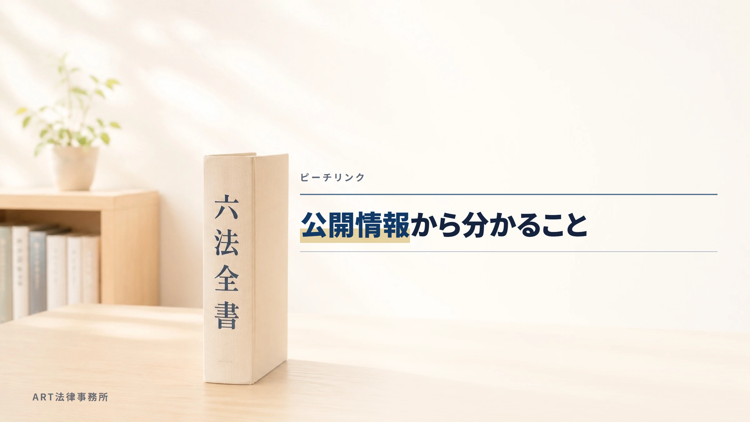 ピーチリンク|公開情報から分かること