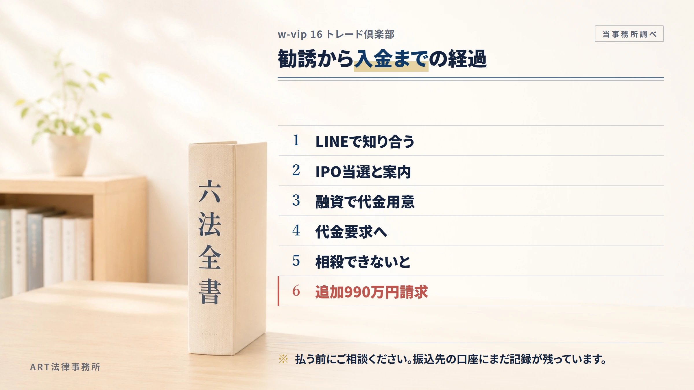 w-vip 16 トレード倶楽部の勧誘から入金までの流れ