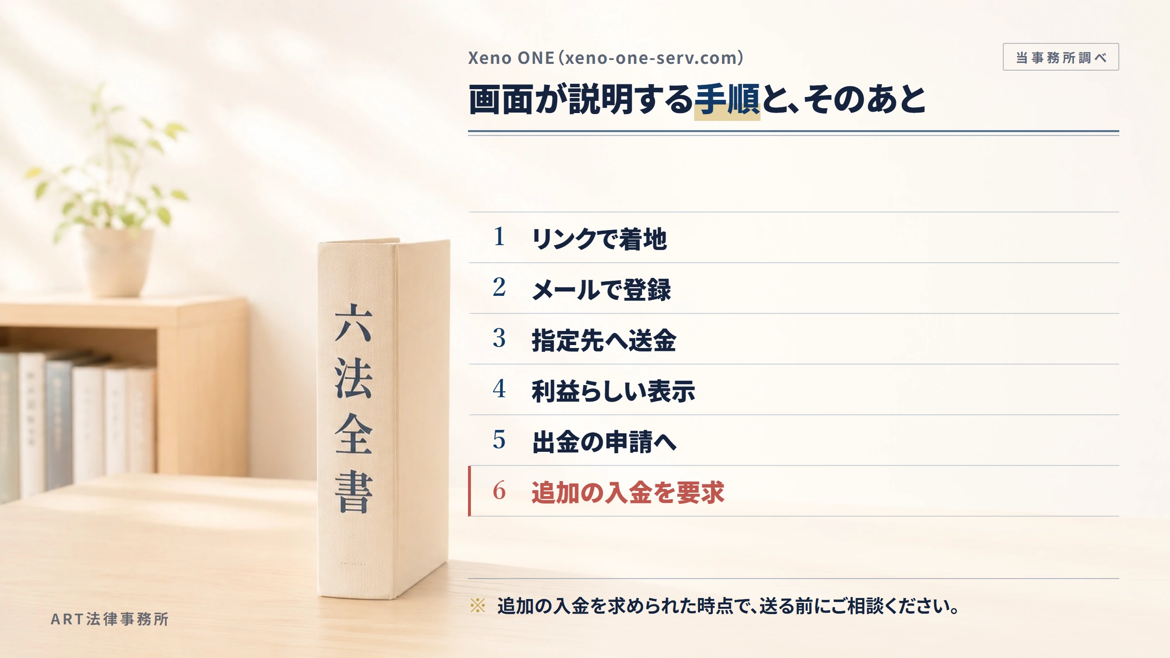 Xeno ONE(xeno-one-serv.com)の勧誘から入金までの流れ